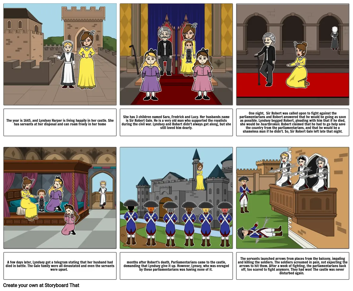The lady who protected her castle