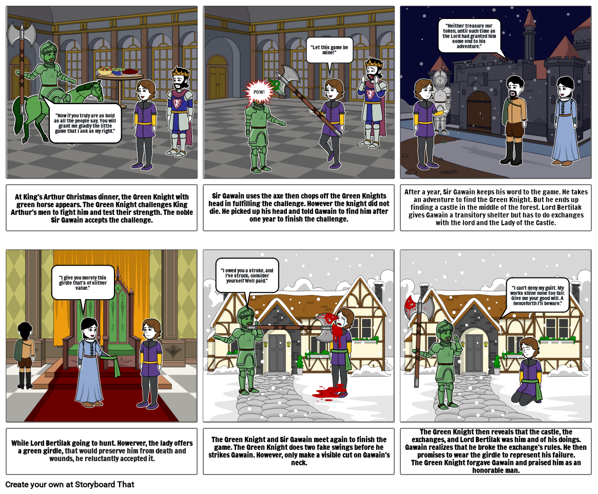 Sir Gawain and the Green Knight Storyboard por 948a480f