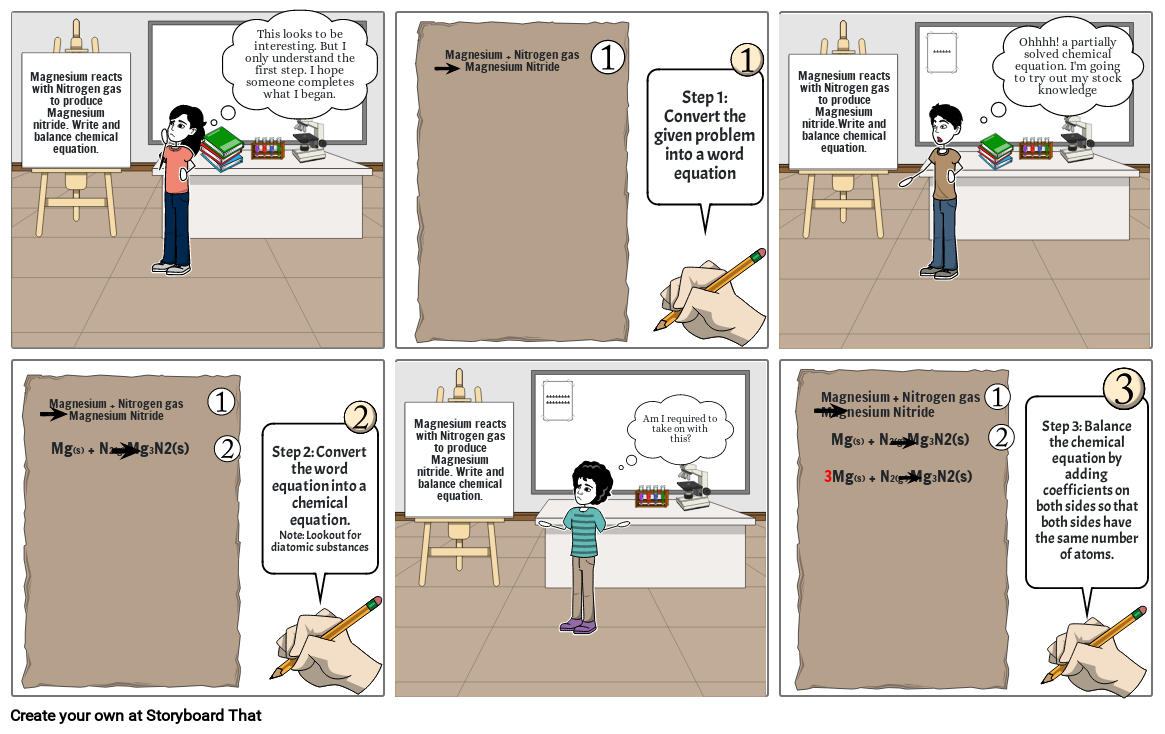 chemistry Storyboard por 94aae12d