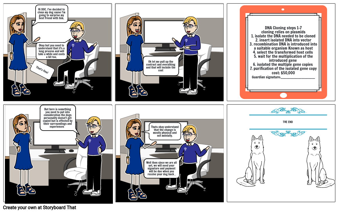 DNA Cloning (GENE CLONING) Storyboard by 94e255e5