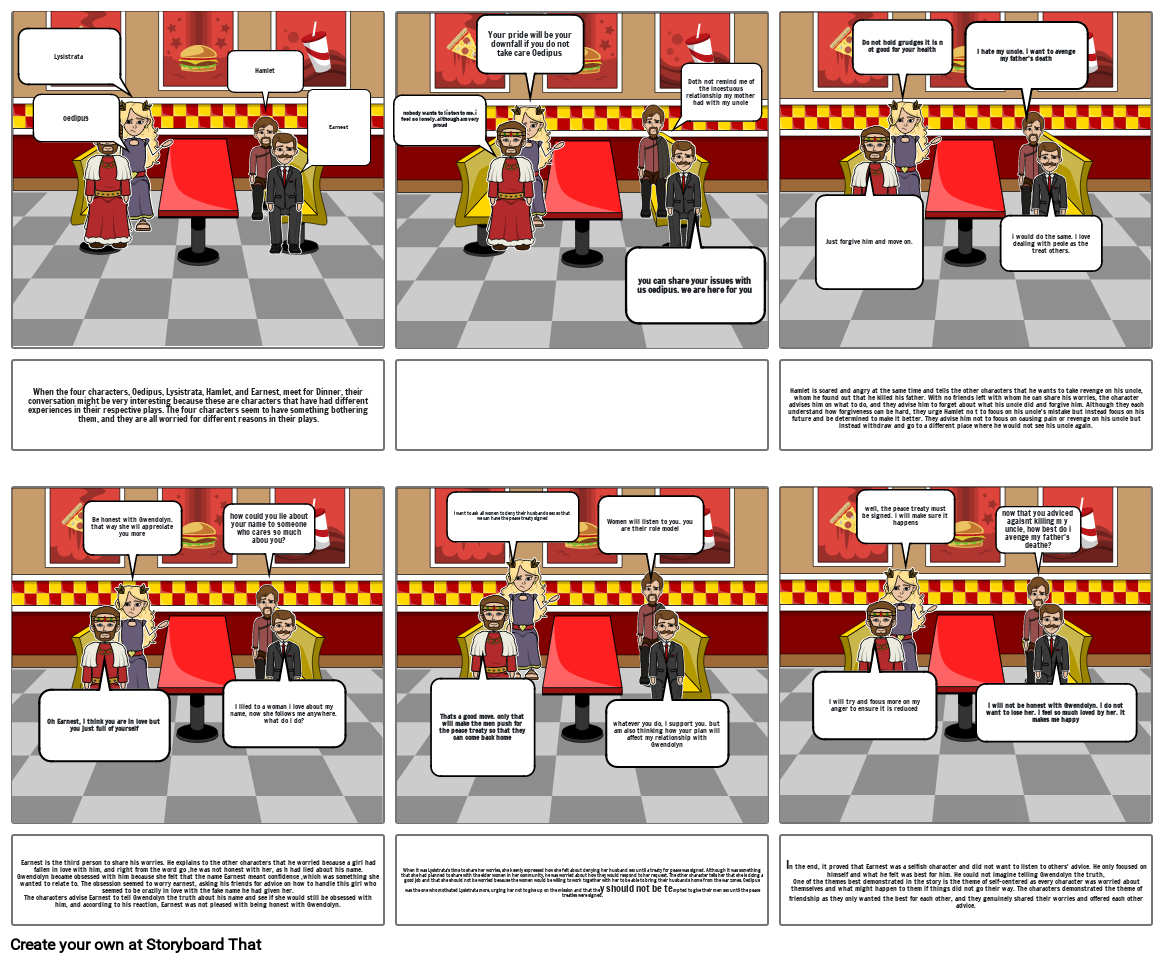 THE FOUR CHARACTERS Storyboard by 94eb0161