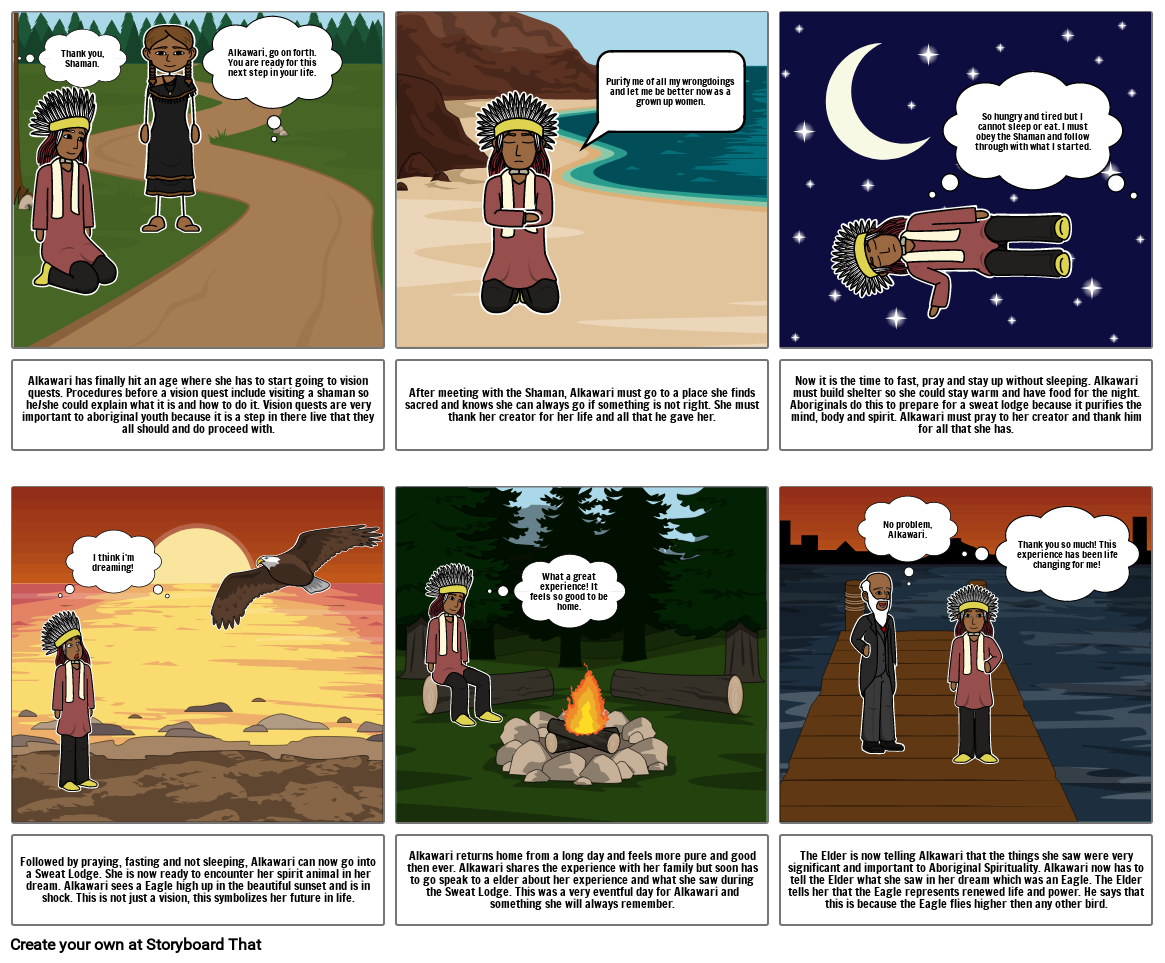 Vision Quest Storyboard By 9529e82a