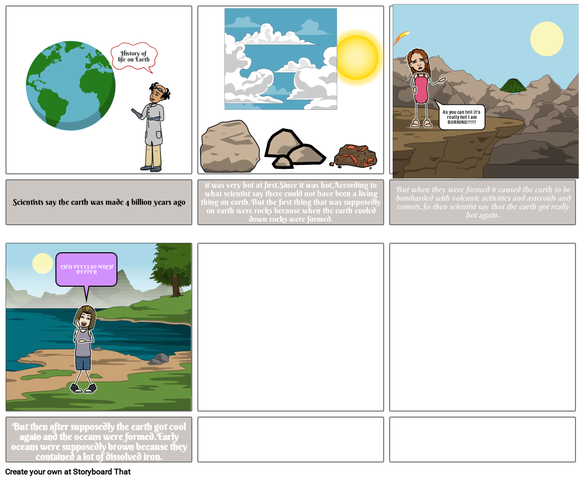 History Of Life On Earth Storyboard By 952b66eb