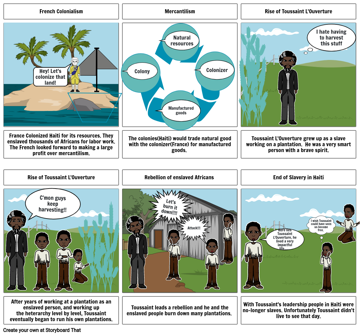 Haitian Revolution1 Storyboard by 9549194d