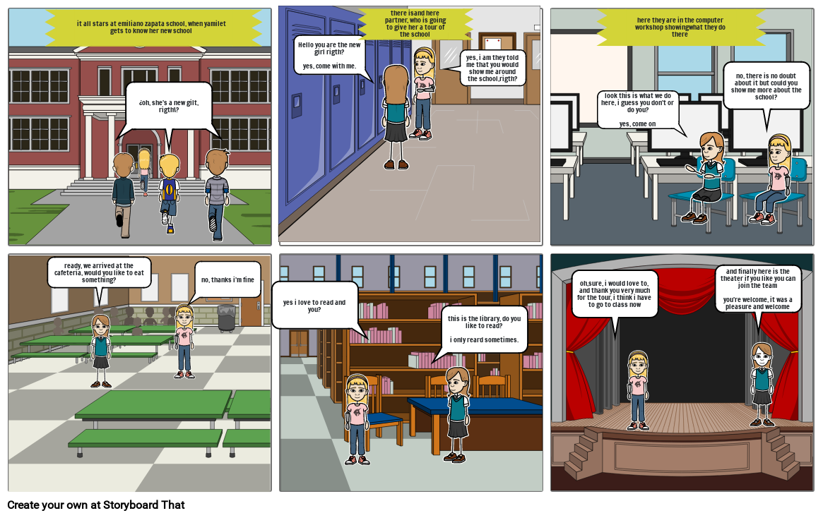 proyecto de ingles Storyboard by 9634a4e6