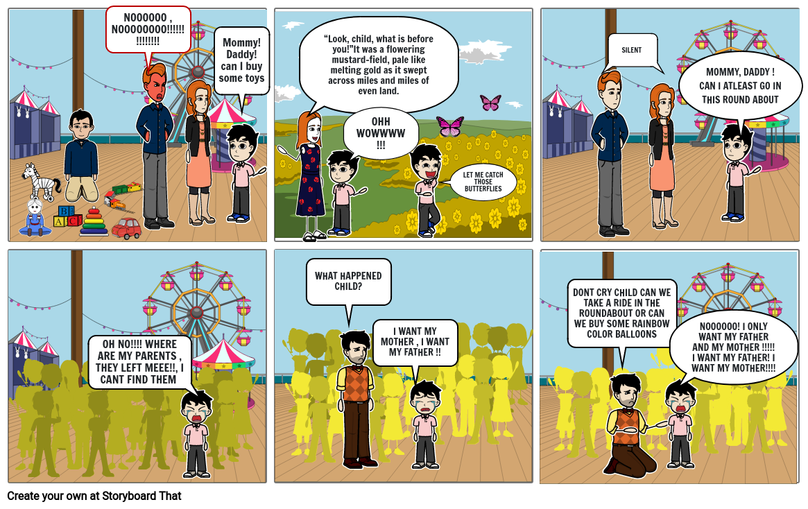 ENGLISH COMIC STRIP - THE LOST CHILD