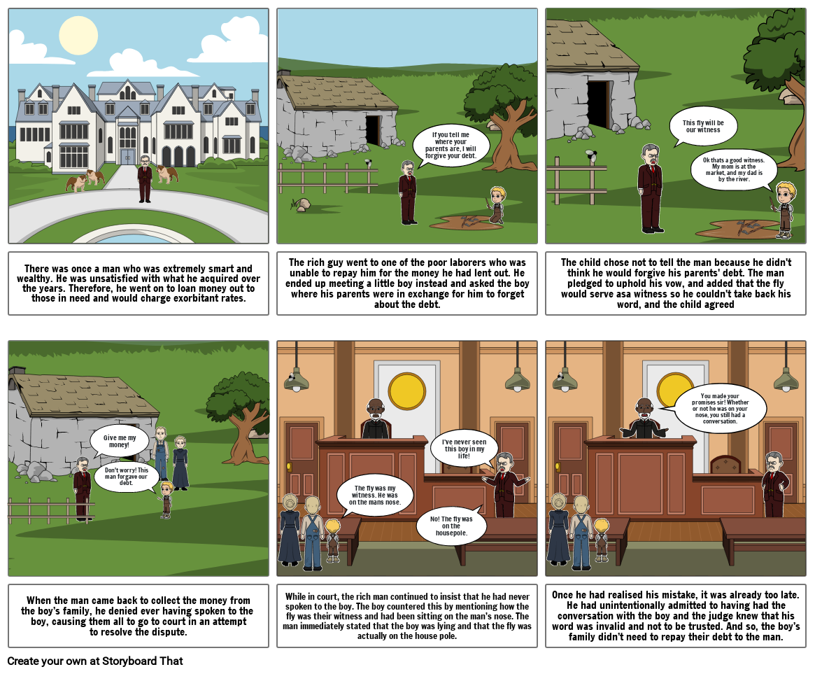 The fly Storyboard by 9654a0bf