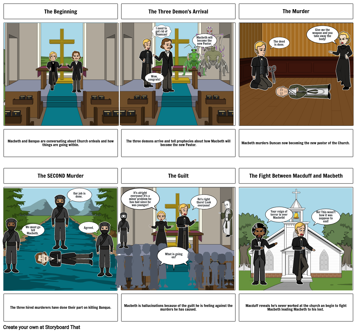 Macbeth Storyboard by 96720d3a