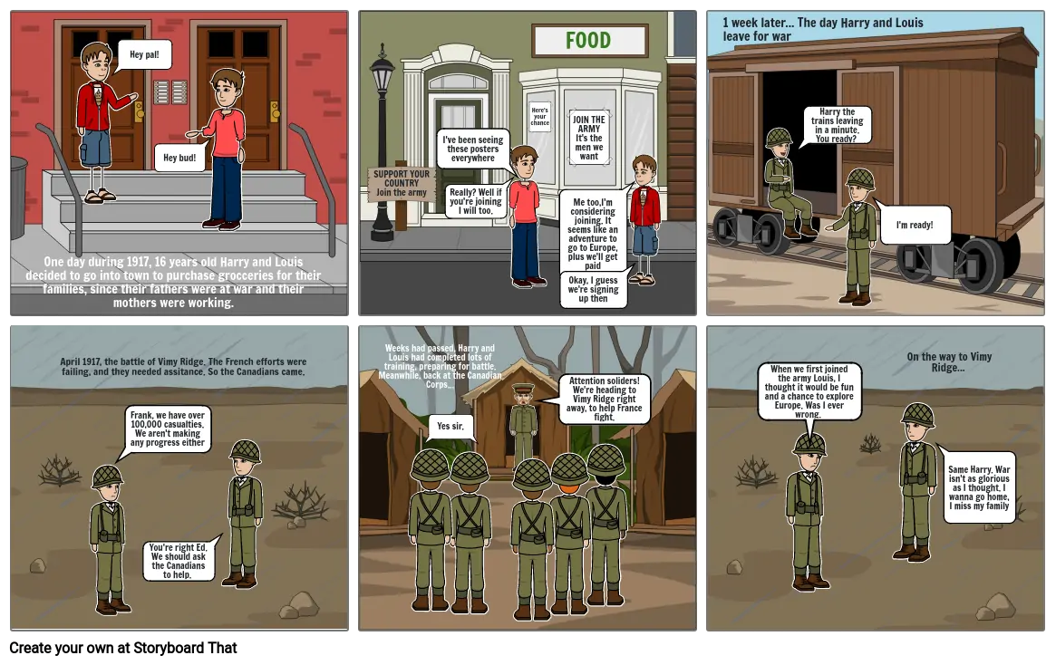 ww1 comic strip grade 10 history