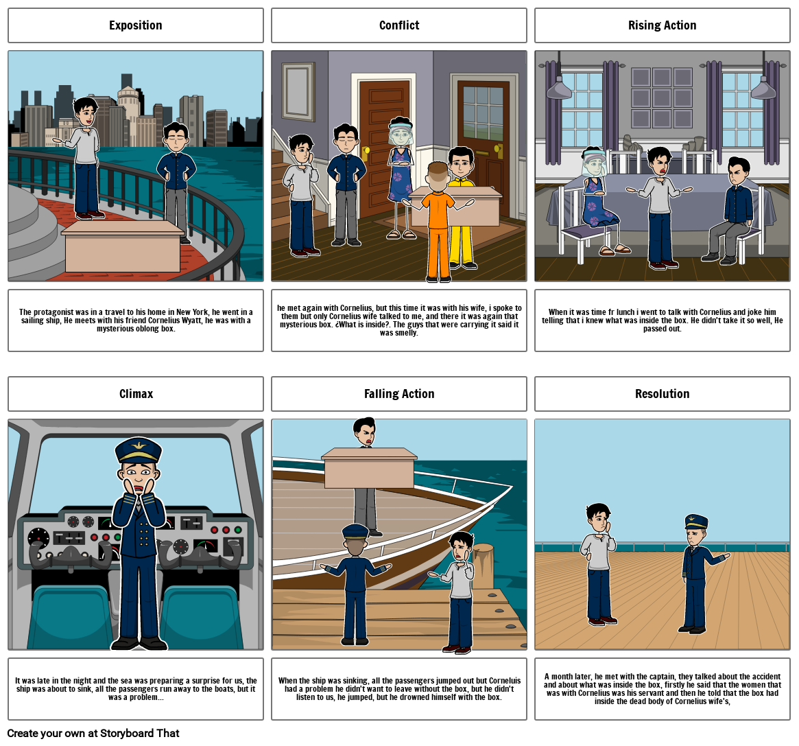 The oblong box Storyboard by 96acf9db