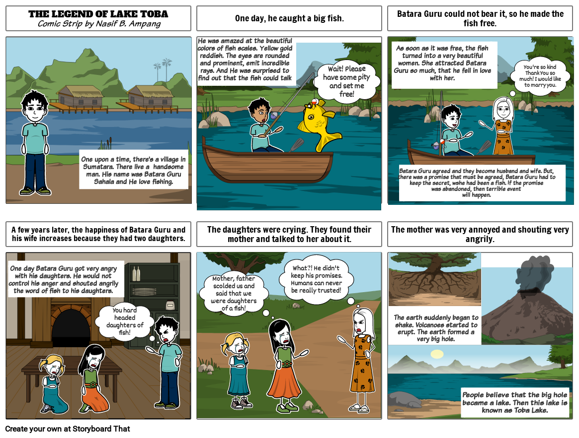 The Legend Of Toba Lake Storyboard By 970b7093