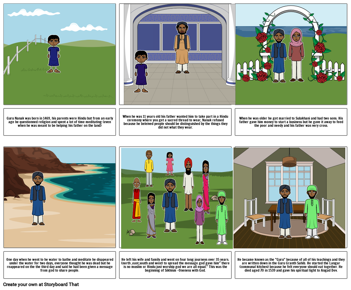 Guru Nanak Storyboard