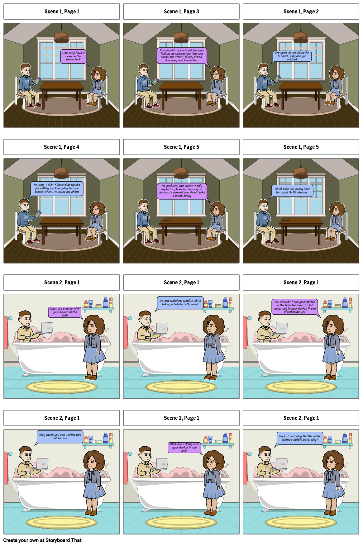 ict storyboard