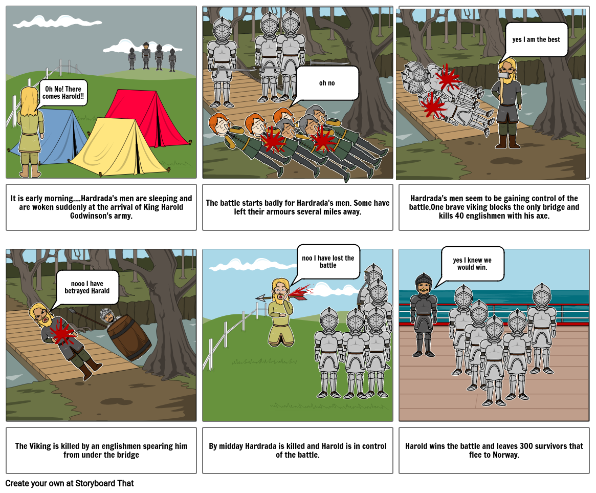 The Battle of Stamford Bridge Storyboard by 97735a12