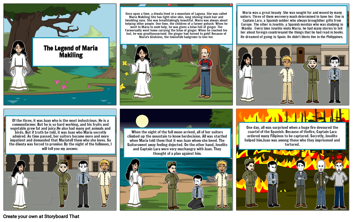 Legend of maria makiling Storyboard by 97814ee6