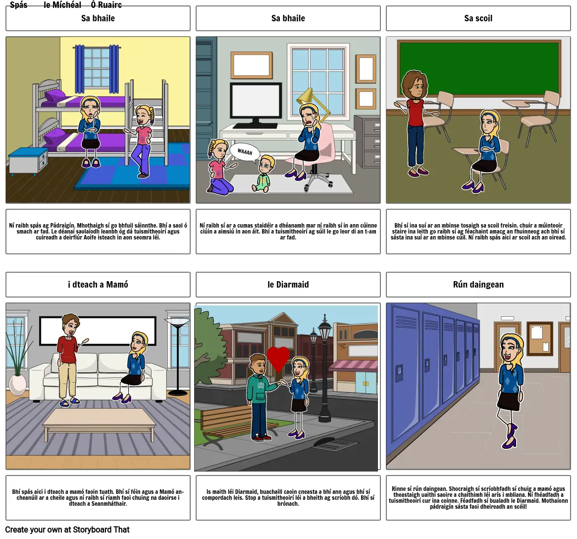 Spás le Michael O Ruairc Storyboard by 97b87804