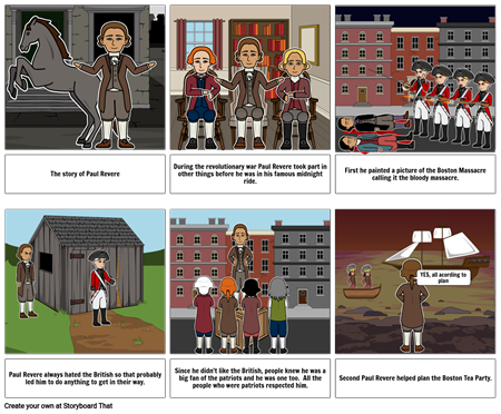 Paul Revere Storyboard by 9839f36d