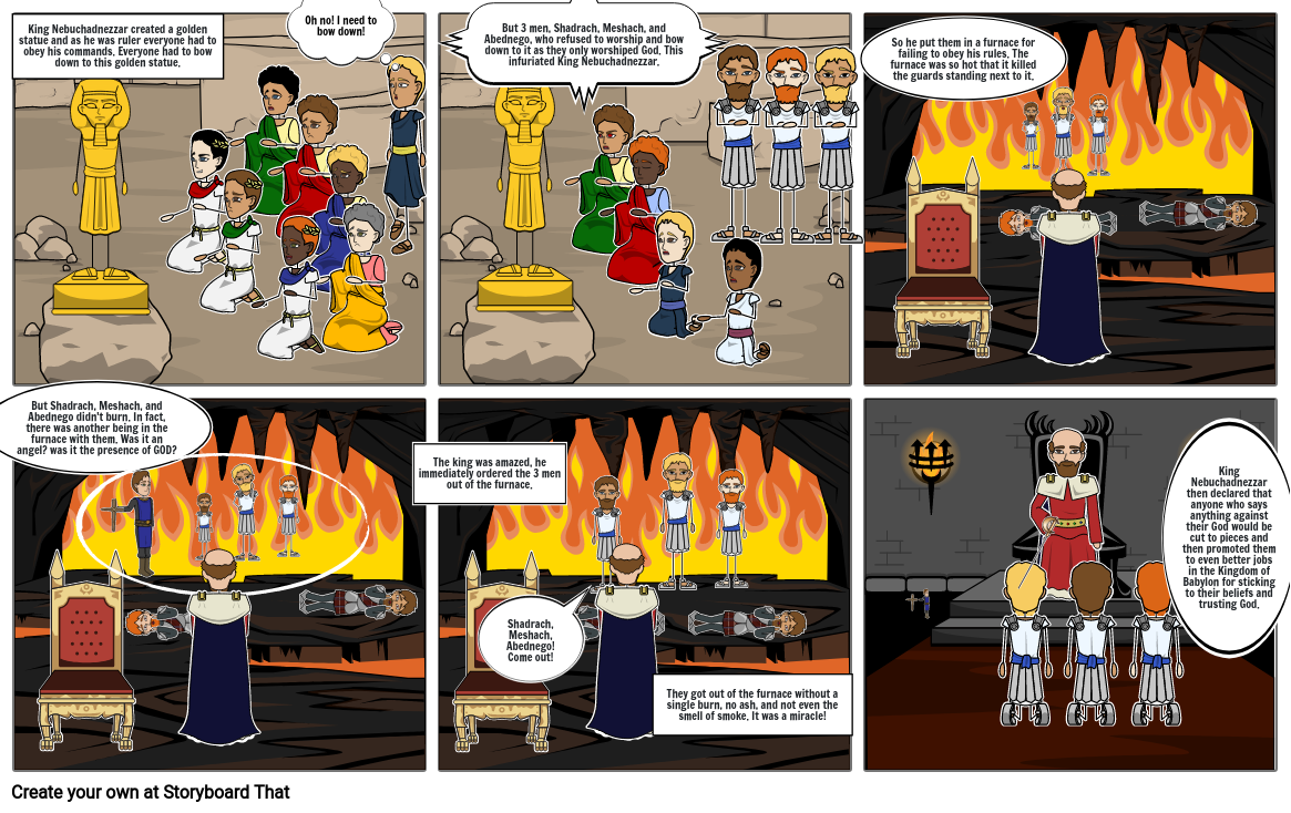 Example of a Comic Strip for the Fiery Furnace