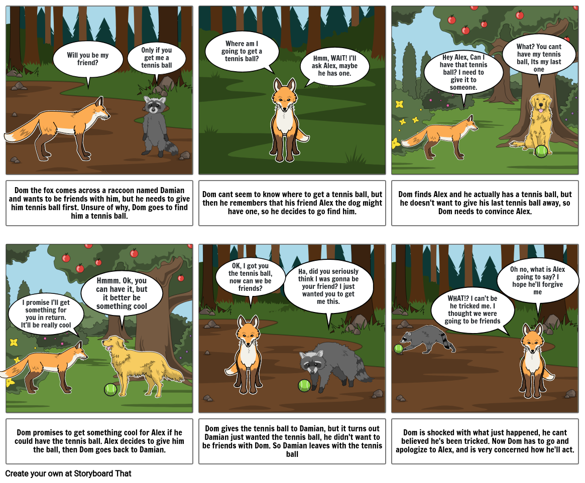 The fox and the Badger Storyboard by 98688d43