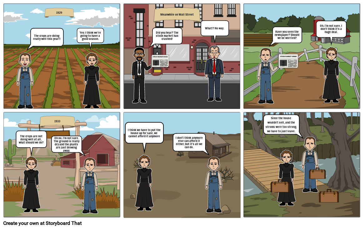 history dust bowls Storyboard by 98b814c9