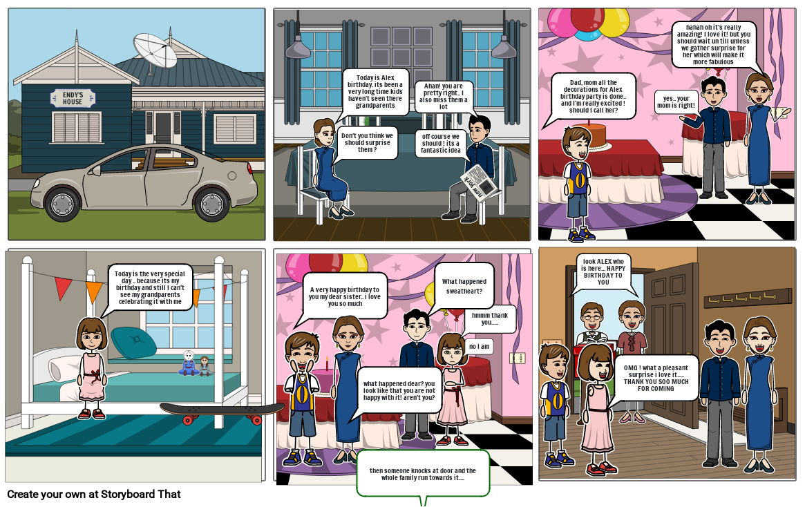 family reunion Storyboard por 991cdac6