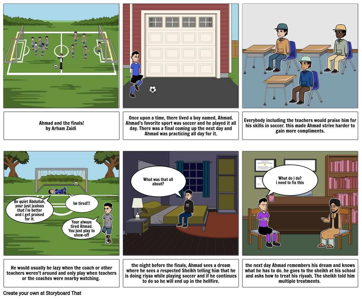 ahmed and the finals Storyboard por 995fe6d5