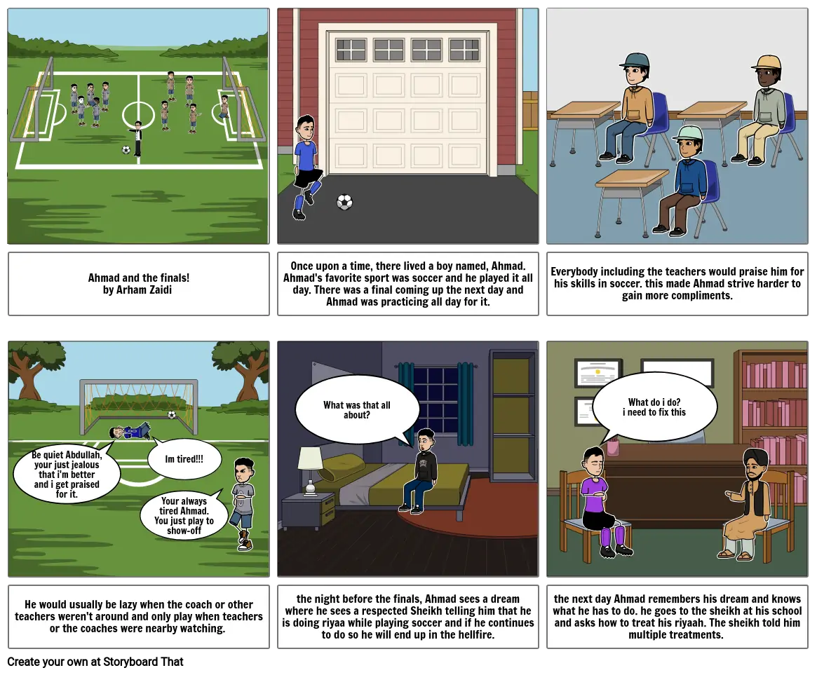 ahmed and the finals Storyboard por 995fe6d5