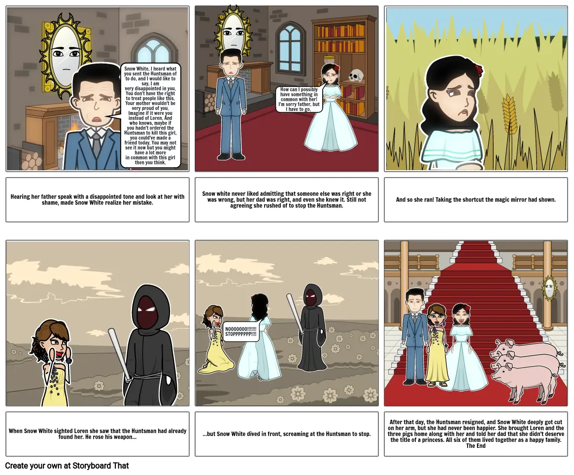 English-Snow White Changes-Part-2 Storyboard por 996be980