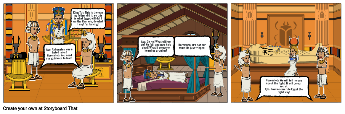 King Tut Comic Storyboard By 9999ac4c