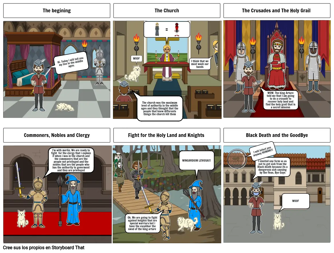 My life in the middle ages Storyboard by 999d5a0e