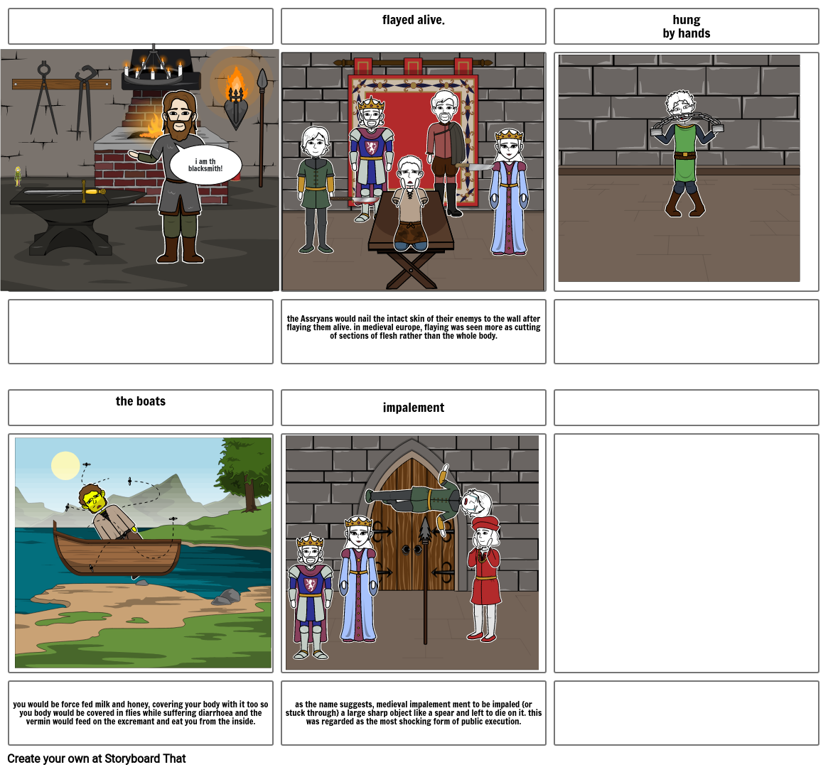 crime and punishment in the middle ages Storyboard