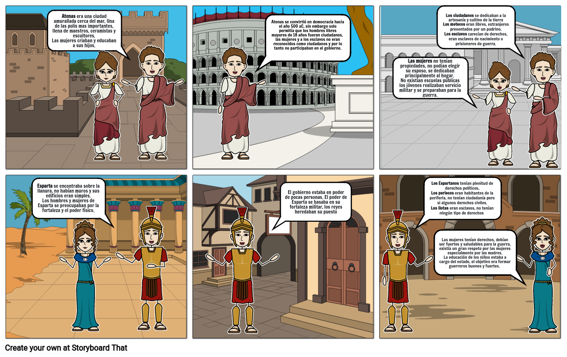 Atenas y Esparta Storyboard por 99cca3e1