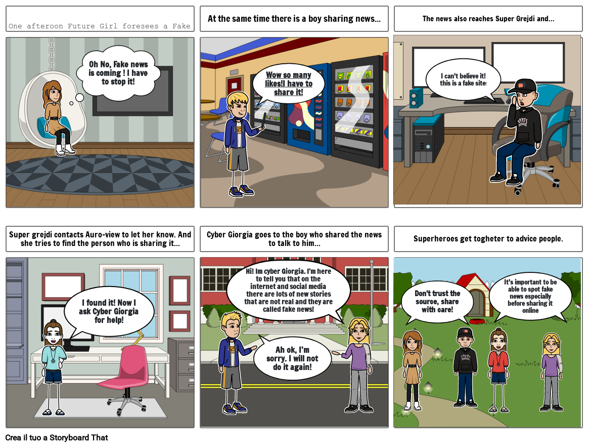Fake News Inglese Storyboard By 9a112205 