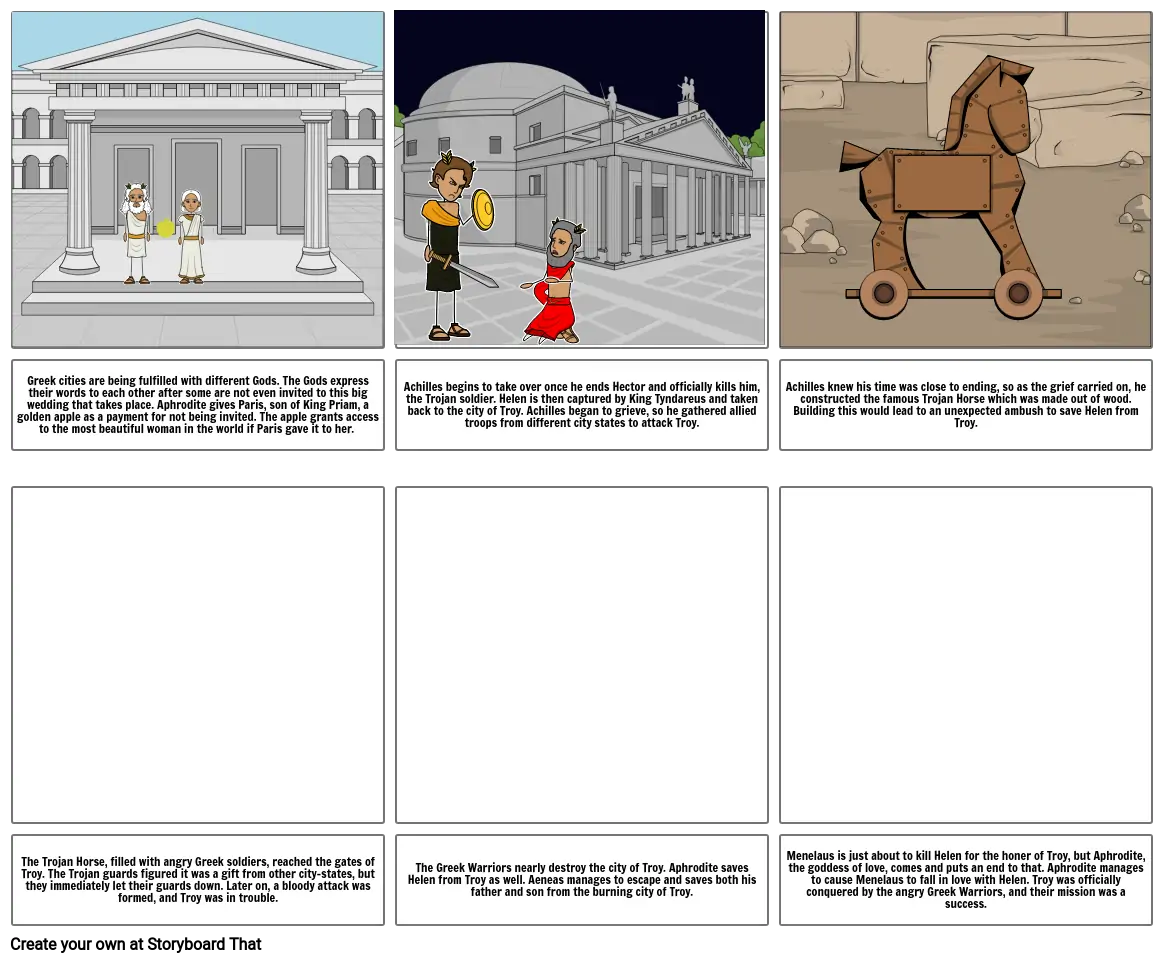 Trojan War Storyboard