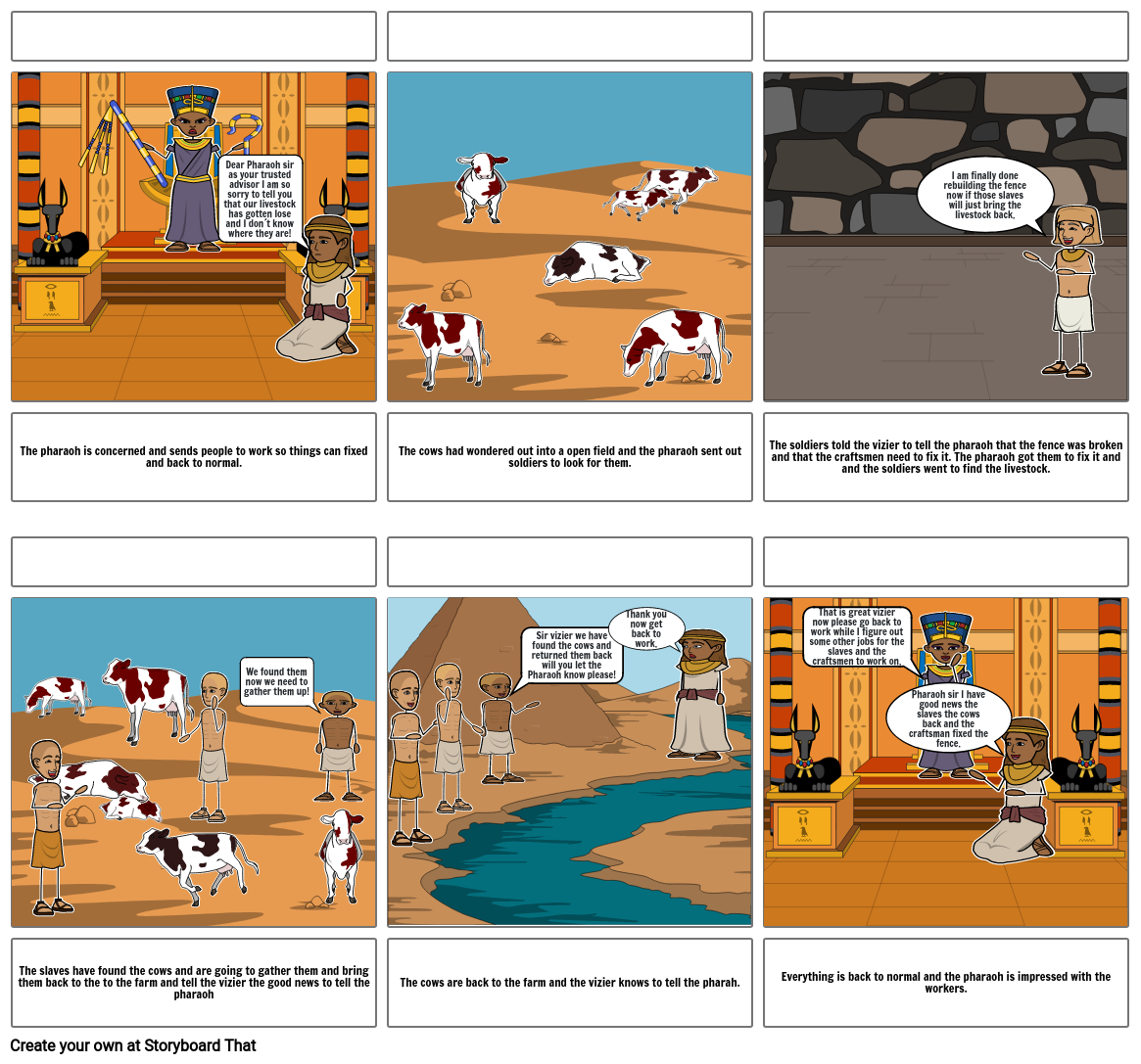 Ancient Egypt Storyboard by 9a582d07