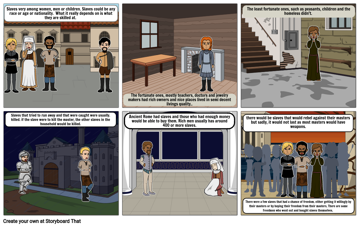 Slavery In Ancient Rome Storyboard by 9afc4ce3