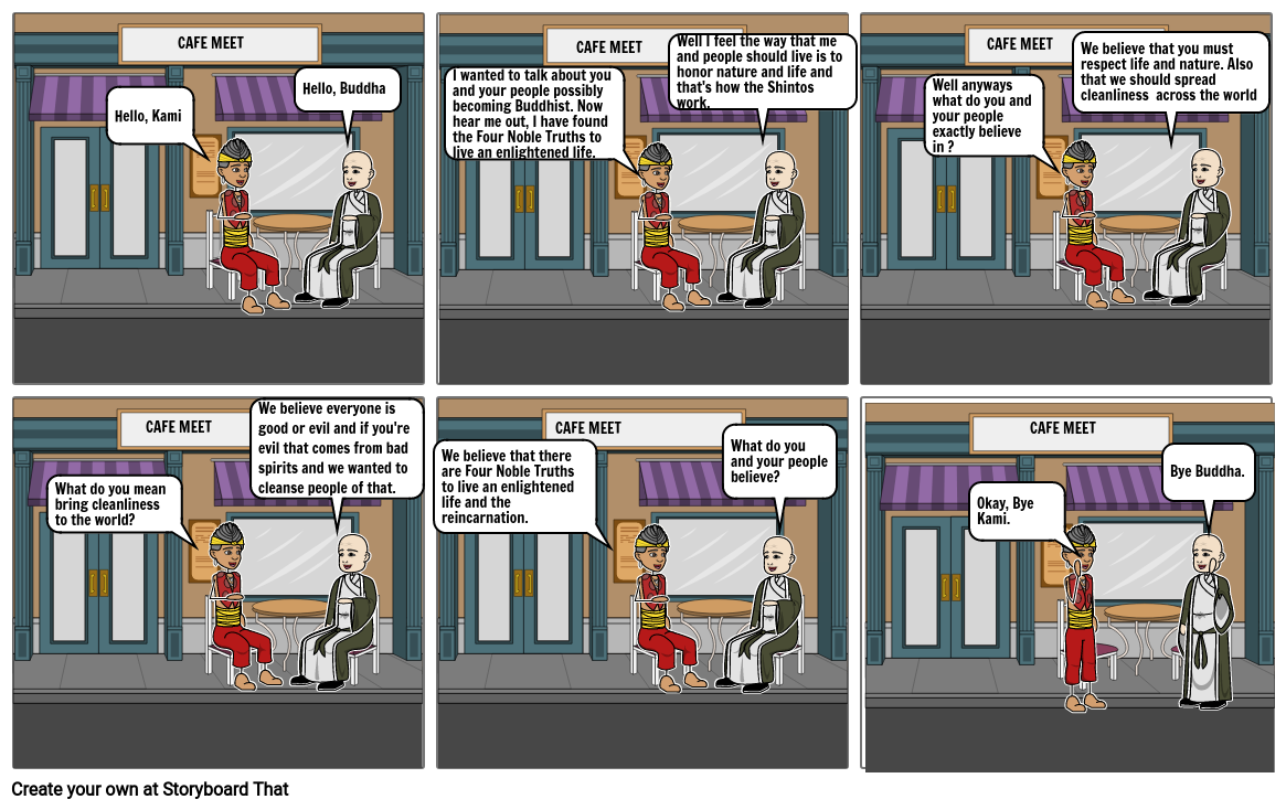 Compare and Contrast Belief Systems Storyboard