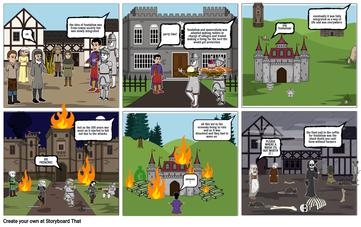 feudalism story board