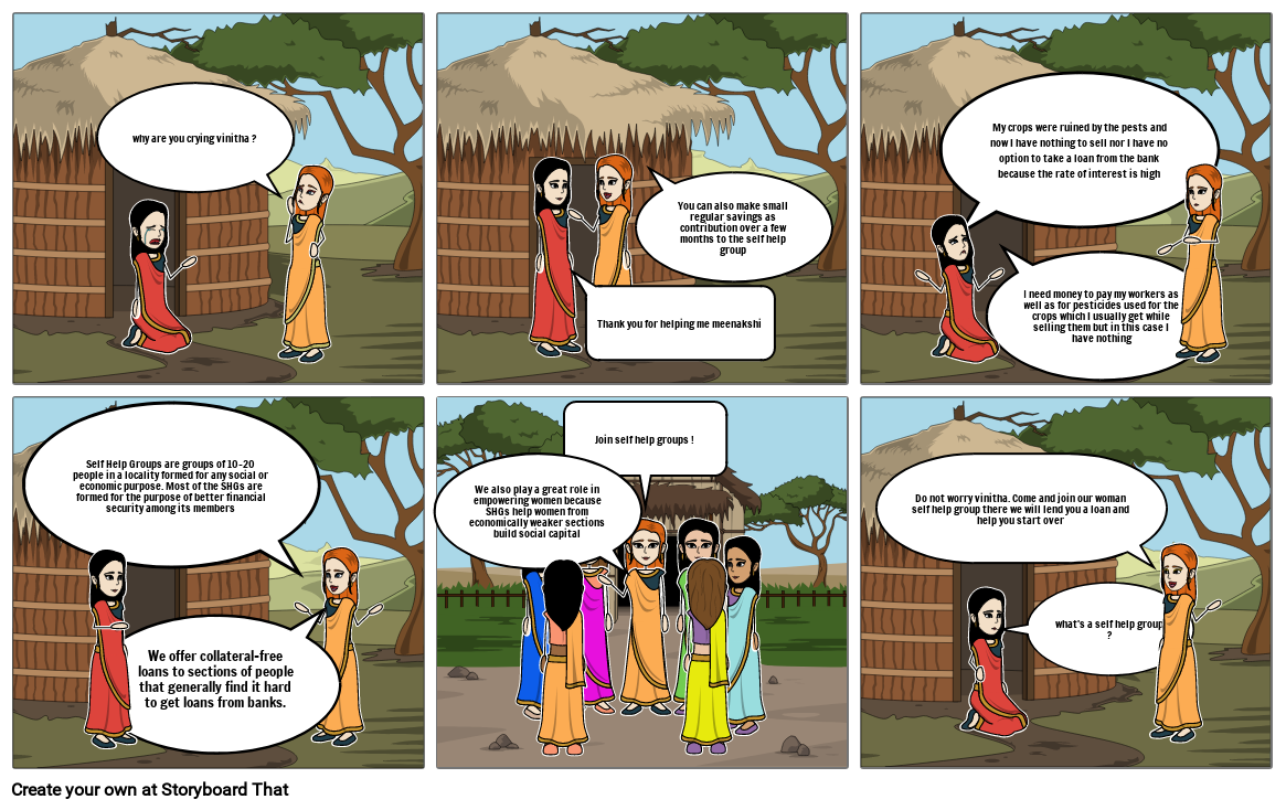 Self Help Group Storyboard Por 9be7d5d5