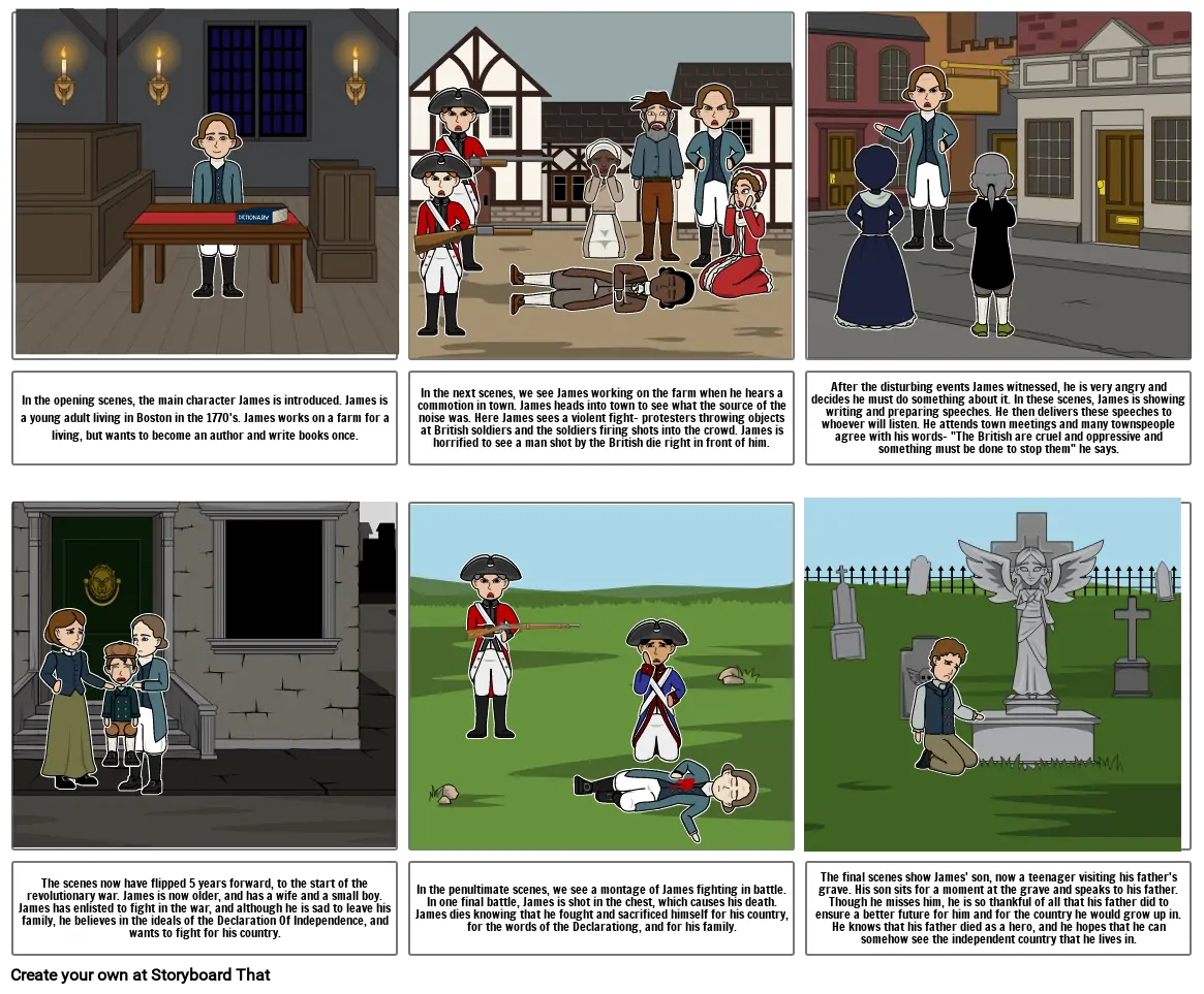 Revolutionary War Storyboard