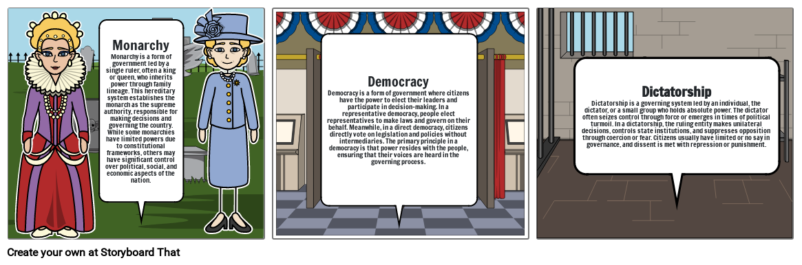 Different Government Styles Storyboard Project