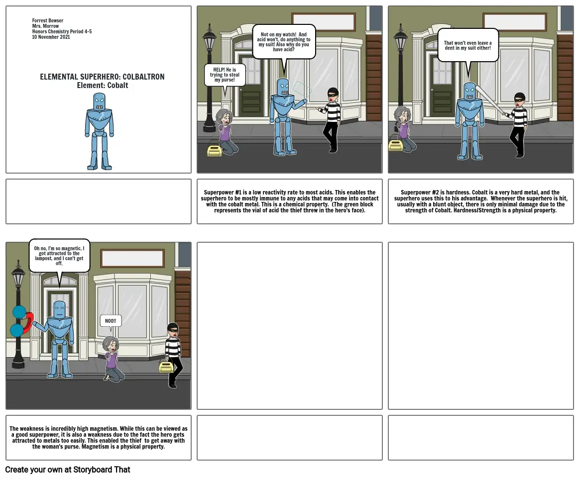 Project 1-3 Elemental Superhero- Forrest Bowser