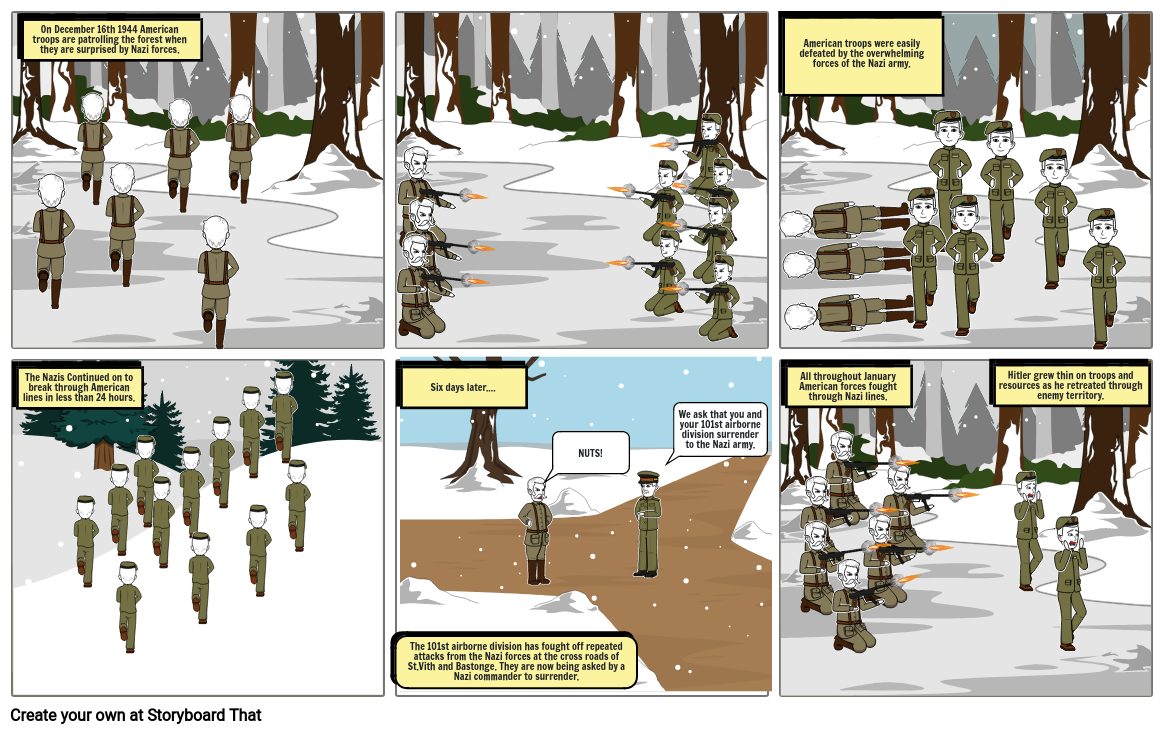 Battle of the bulge Storyboard by 9c985435