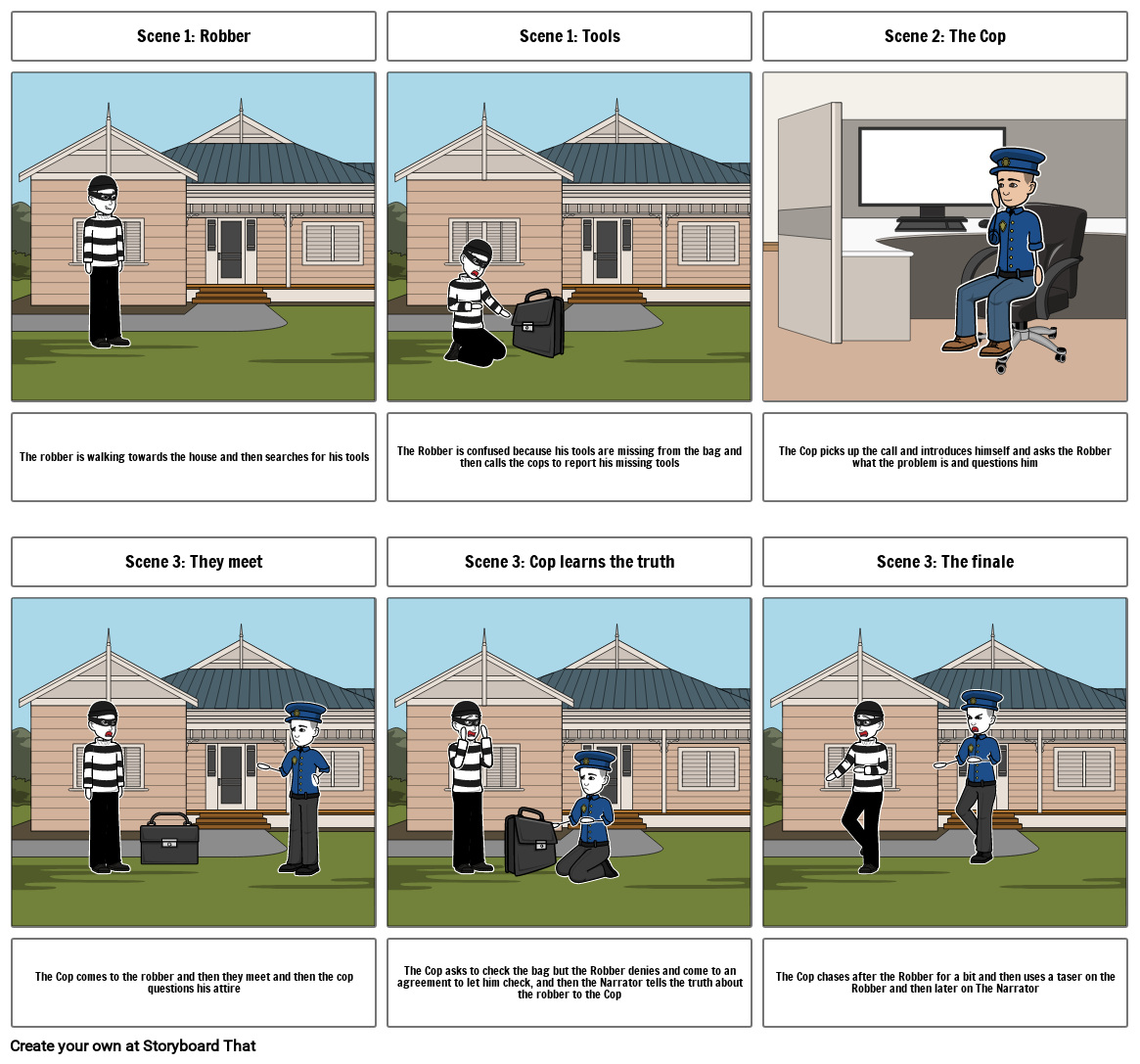 The crime Storyboard by 9cfddba2