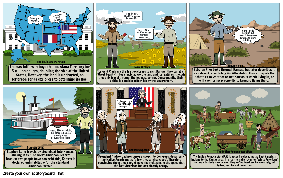 Indian Removal Act Storyboard- Chloe Yamaashi