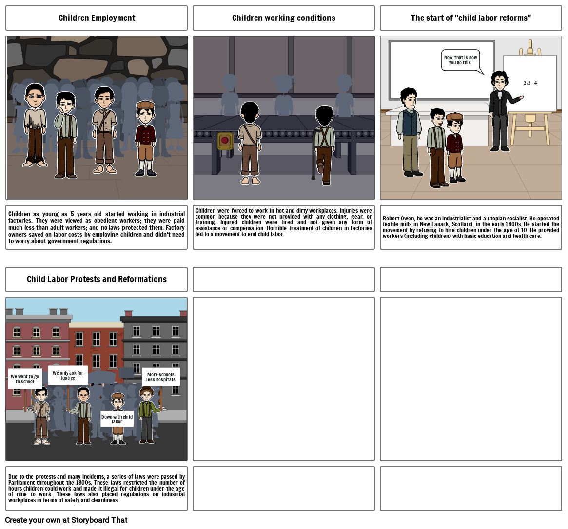 WH Industrial revolution Storyboard by 9da351b5