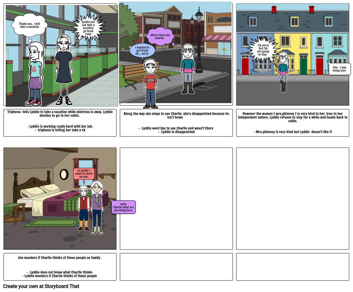 Lyddie storyboard