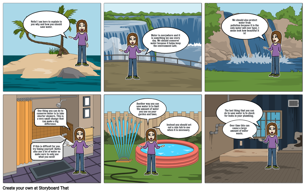 How to Save Water Storyboard by 9dfdf303