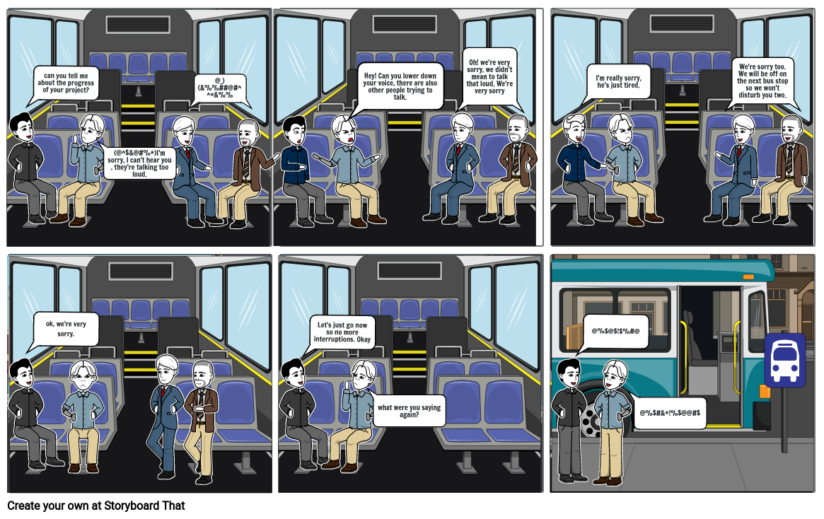 comic strip showing how a strategy is used to solve a communication breakdo