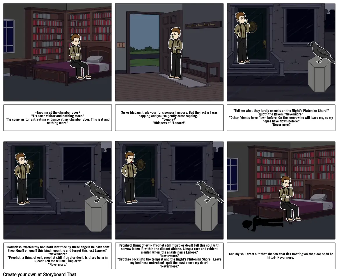 The Raven Storyboard